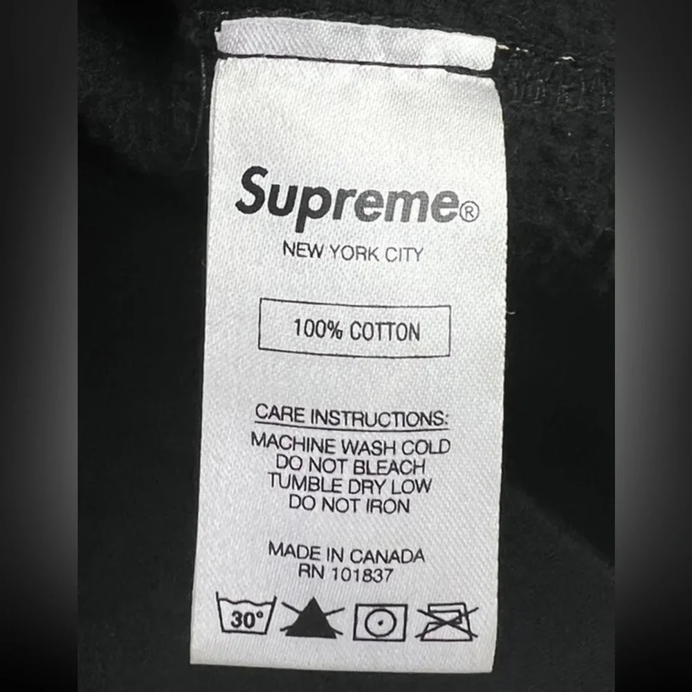 RARE Supreme Thrills All Over Print Hoodie Men’s S Black SS17 Playboi Carti - Picture 11 of 11